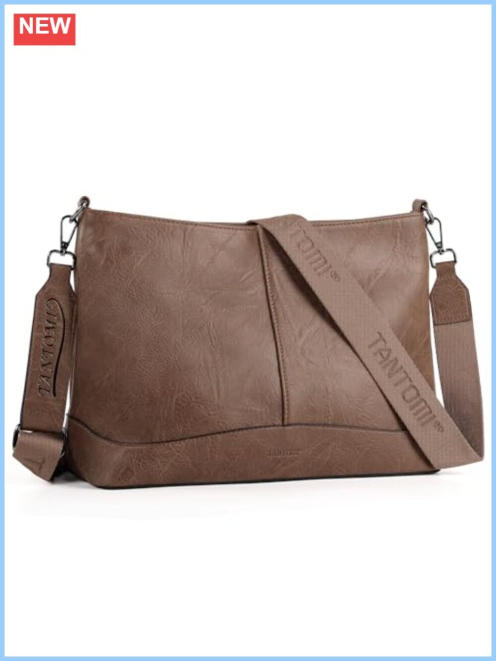 PU Leather Crossbody Bag Adjustable Strap Shoulder Purse